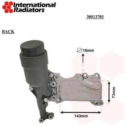 Ölkühler, Motoröl VAN WEZEL 30013703 *** IR PLUS *** für DODGE MERCEDES-BENZ