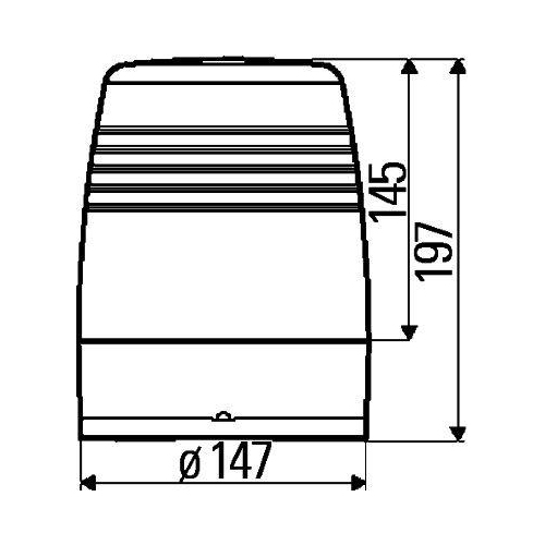 HELLA Rundumkennleuchte 2RL 008 966-001 KL Junior Plus f&uuml;r ATLAS COPCO TEREX