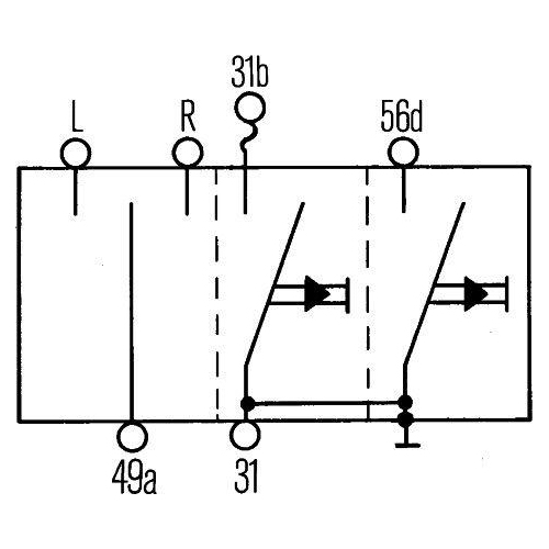 HELLA Blinkerschalter 6BA 001 539-001 für INTERNATIONAL HARV. IVECO MITSUBISHI