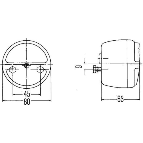 Heckleuchte HELLA 2SB 003 018-031 für FIAT FORD INTERNATIONAL HARV. IVECO OPEL