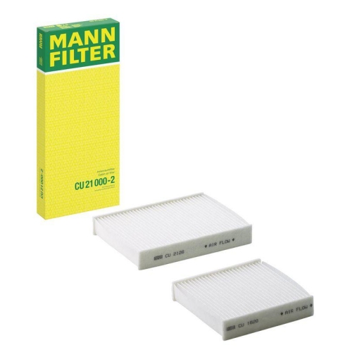 Filter, Innenraumluft MANN-FILTER CU 21 000-2 f&uuml;r PEUGEOT
