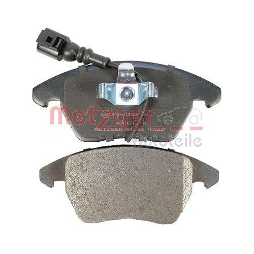 Bremsbelagsatz, Scheibenbremse METZGER 1170007 GREENPARTS f&uuml;r VAG, Vorderachse
