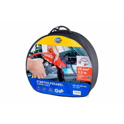 HELLA Starthilfekabel 8KS 236 689-001 f&uuml;r, f&uuml;r Fahrzeuge mit Dieselmotor