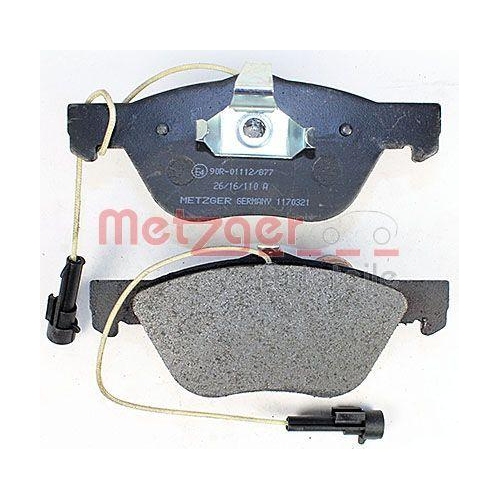 Bremsbelagsatz, Scheibenbremse METZGER 1170321 f&uuml;r ALFA ROMEO FIAT LANCIA