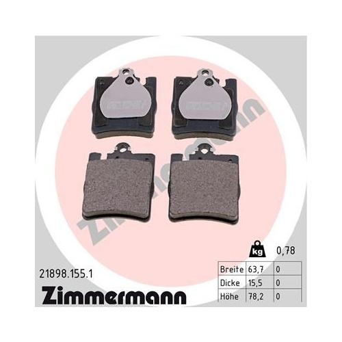 Bremsscheibe ZIMMERMANN 400.1435.20 COAT Z f&uuml;r MERCEDES-BENZ, Vorderachse