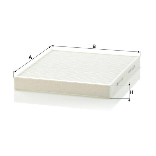 Filter, Innenraumluft MANN-FILTER CU 2757 f&uuml;r OPEL GENERAL MOTORS