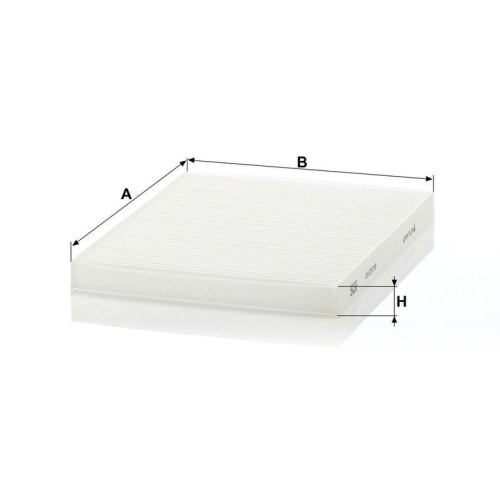 Filter, Innenraumluft MANN-FILTER CU 23 010 f&uuml;r KIA, hinter dem Handschuhfach