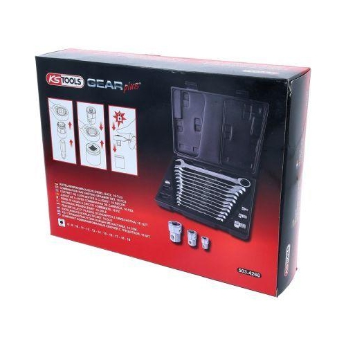 Ratschen-Ringgabelschlüsselsatz KS TOOLS 503.4266 für
