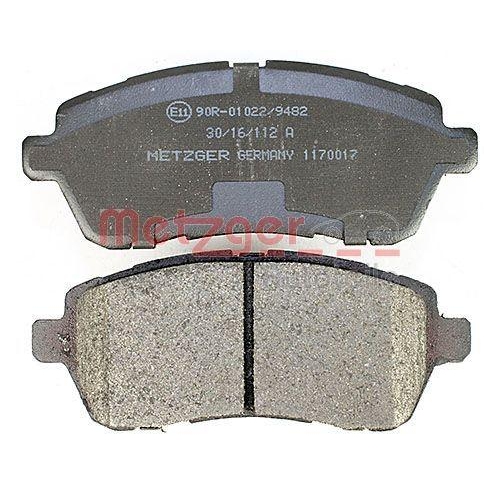 Bremsbelagsatz, Scheibenbremse METZGER 1170017 f&uuml;r DAIHATSU FORD MAZDA SUZUKI