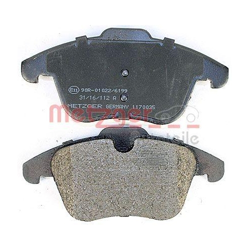 Bremsbelagsatz, Scheibenbremse METZGER 1170035 GREENPARTS f&uuml;r FORD JAGUAR VOLVO