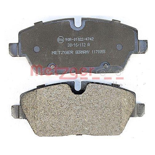 Bremsbelagsatz, Scheibenbremse METZGER 1170055 f&uuml;r BMW, Vorderachse
