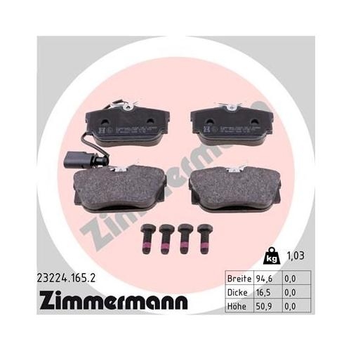 Bremsscheibe ZIMMERMANN 600.3212.20 COAT Z f&uuml;r VAG, Vorderachse