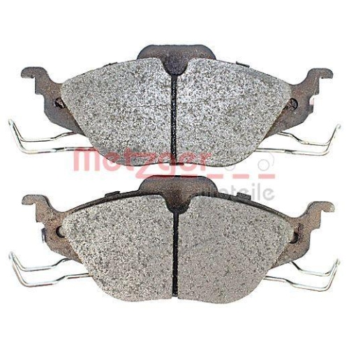 Bremsbelagsatz, Scheibenbremse METZGER 1170063 f&uuml;r OPEL, Vorderachse