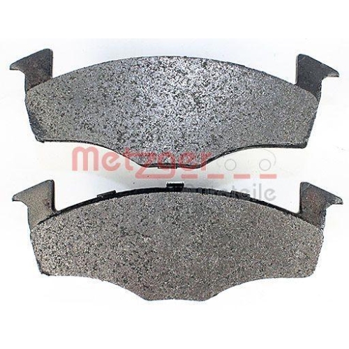 Bremsbelagsatz, Scheibenbremse METZGER 1170072 f&uuml;r VAG, Vorderachse
