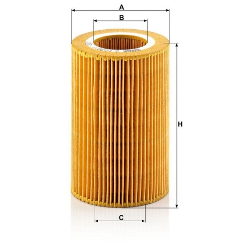 Luftfilter MANN-FILTER C 1036/1 f&uuml;r SMART