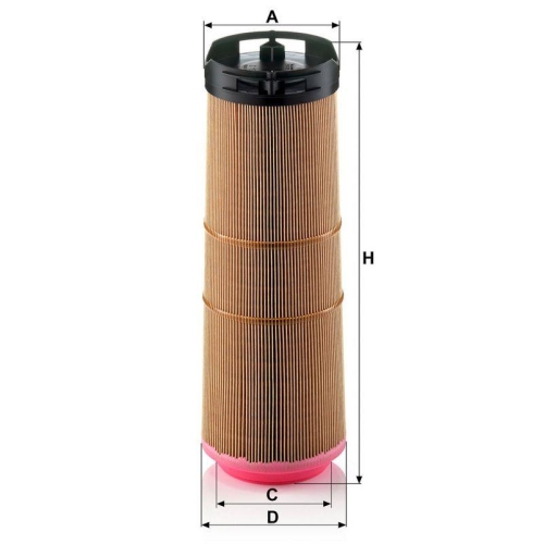 Luftfilter MANN-FILTER C 12 133 f&uuml;r MERCEDES-BENZ