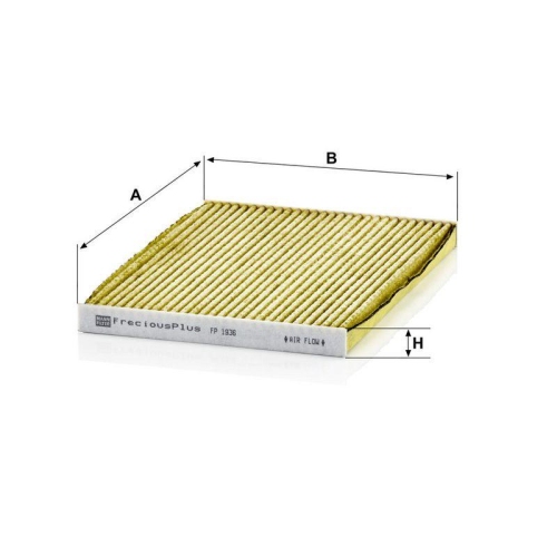 Filter, Innenraumluft MANN-FILTER FP 1936 FreciousPlus f&uuml;r NISSAN