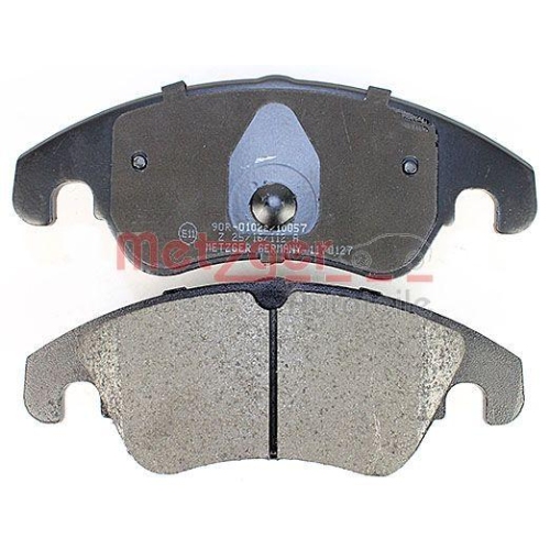 Bremsbelagsatz, Scheibenbremse METZGER 1170127 GREENPARTS f&uuml;r VAG, Vorderachse