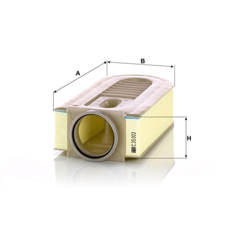 Luftfilter MANN-FILTER C 35 003 f&uuml;r MERCEDES-BENZ
