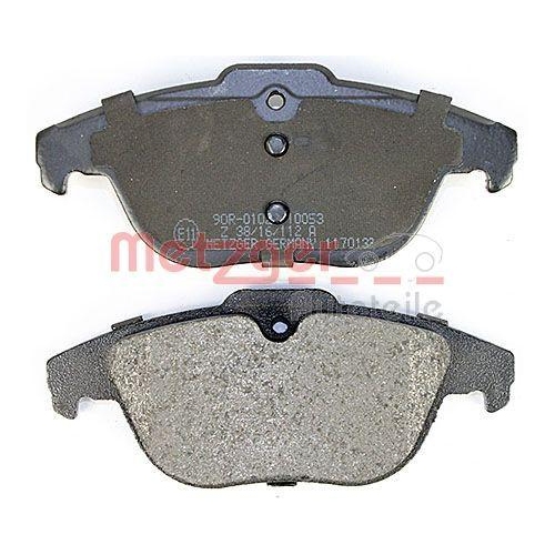 Bremsbelagsatz, Scheibenbremse METZGER 1170132 f&uuml;r MERCEDES-BENZ, Hinterachse