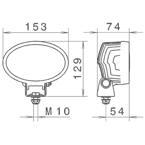HELLA Arbeitsscheinwerfer 1GA 996 761-011 f&uuml;r AEBI KUBOTA AGCO FAYMONVILLE