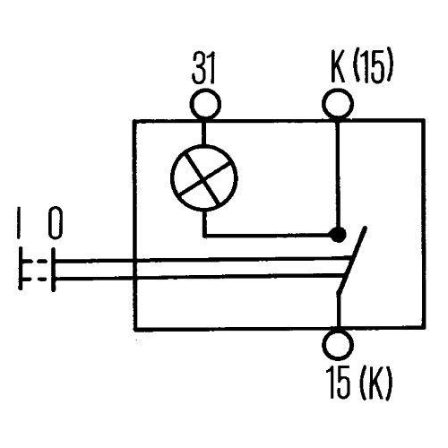 HELLA Schalter 6ED 004 778-001 für AUDI DAF KÄSSBOHRER MACK OPEL PORSCHE SCANIA