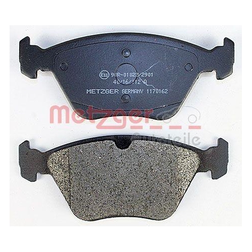 Bremsbelagsatz, Scheibenbremse METZGER 1170162 f&uuml;r CHRYSLER MERCEDES-BENZ
