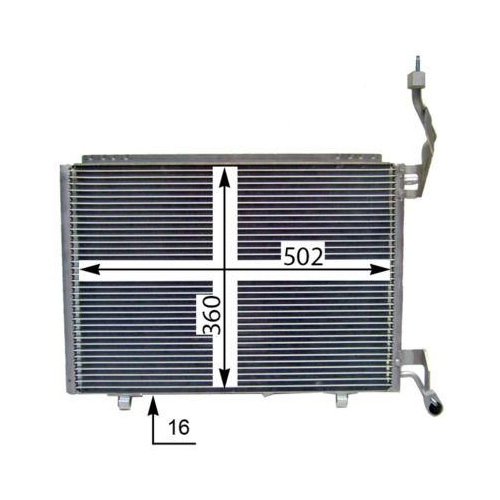 MAHLE AC 846 000S Kondensator, Klimaanlage BEHR f&uuml;r FORD