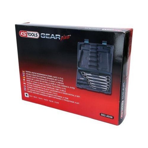Ratschen-Doppelringschlüsselsatz KS TOOLS 503.4556 für