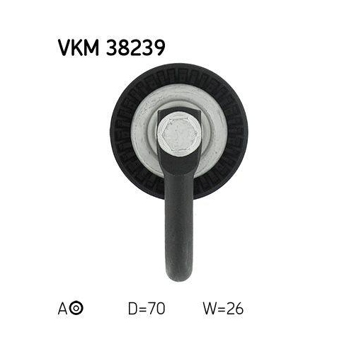 Riemenspanner, Keilrippenriemen SKF VKM 38239 für BMW, hinten, rechts, vorne