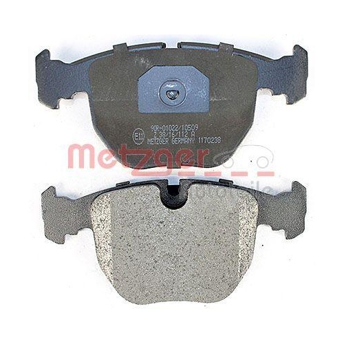 Bremsbelagsatz, Scheibenbremse METZGER 1170238 f&uuml;r BMW, Vorderachse