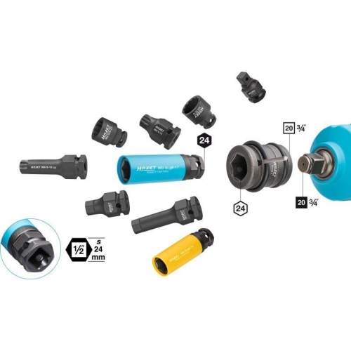 Kraft-Stecknuss HAZET 990S-18LG für VW