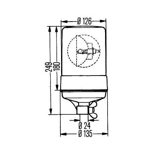 HELLA Rundumkennleuchte 2RL 004 957-101 KL 600 für AUDI BMW INTERNATIONAL HARV.