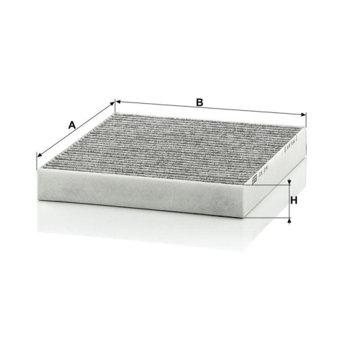 Filter, Innenraumluft MANN-FILTER CUK 2141 f&uuml;r ISUZU MITSUBISHI GENERAL MOTORS