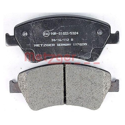 Bremsbelagsatz, Scheibenbremse METZGER 1170299 GREENPARTS f&uuml;r TOYOTA