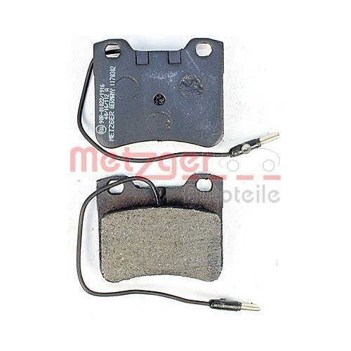 Bremsbelagsatz, Scheibenbremse METZGER 1170302 f&uuml;r CITRO&Euml;N PEUGEOT, Vorderachse
