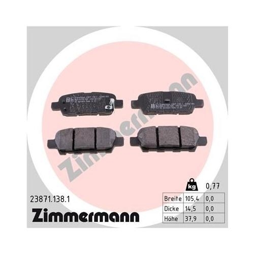 Bremsscheibe ZIMMERMANN 200.2526.20 COAT Z f&uuml;r NISSAN, Vorderachse