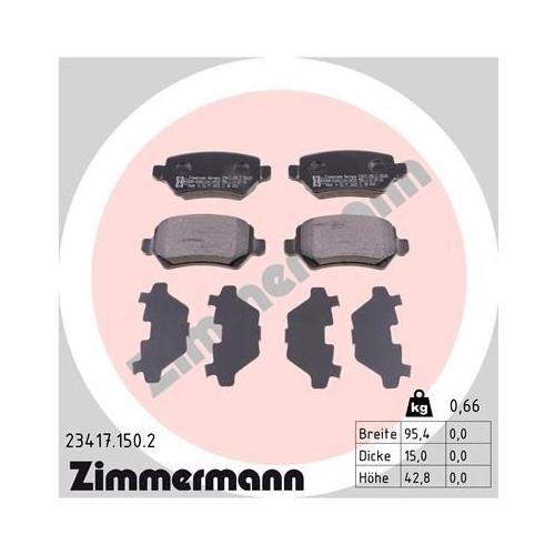 Bremsscheibe ZIMMERMANN 430.2607.20 COAT Z f&uuml;r OPEL GENERAL MOTORS, Vorderachse