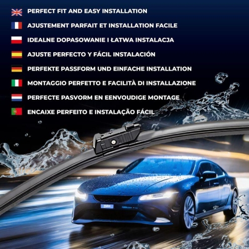 Wischblatt VALEO 574385 SILENCIO FLAT BLADE SET für SKODA VW VW (SVW), vorne