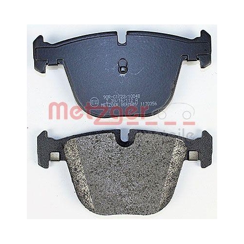 Bremsbelagsatz, Scheibenbremse METZGER 1170356 GREENPARTS f&uuml;r BMW, Hinterachse