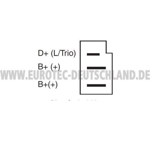 Generator EUROTEC 12033740 f&uuml;r MERCEDES-BENZ, f&uuml;r Fahrzeuge mit Klimaanlage