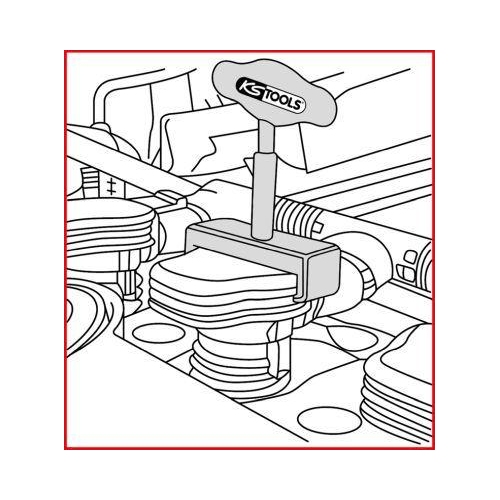 Abzieher, Zündspulenstecker KS TOOLS 500.7550 für