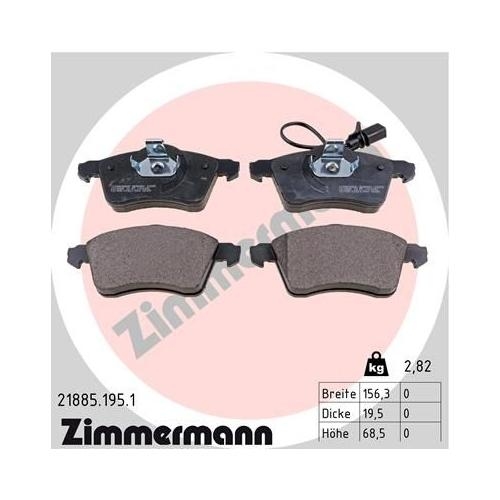 Bremsscheibe ZIMMERMANN 600.3213.20 COAT Z für VAG, Hinterachse
