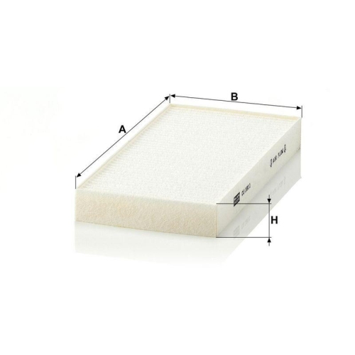 MANN-FILTER CU 1811-2 Filter, Innenraumluft f&uuml;r CHRYSLER FIAT