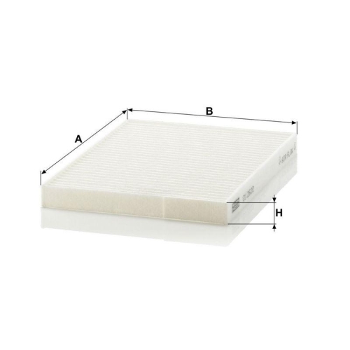MANN-FILTER CU 2620 Filter, Innenraumluft f&uuml;r RENAULT, Innenraum Fahrerseite
