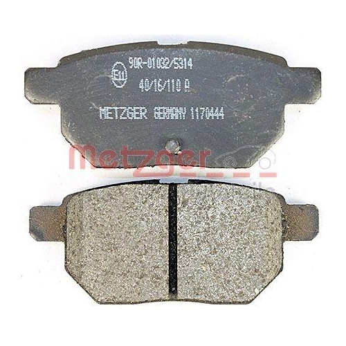 Bremsbelagsatz, Scheibenbremse METZGER 1170444 GREENPARTS f&uuml;r TOYOTA
