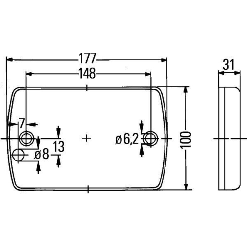 HELLA Blinkleuchte 2BA 980 607-701 für DAF SCANIA VAN HOOL PACTON SOLARIS