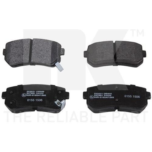 Bremsscheibe NK 203526 f&uuml;r HYUNDAI KIA, Vorderachse