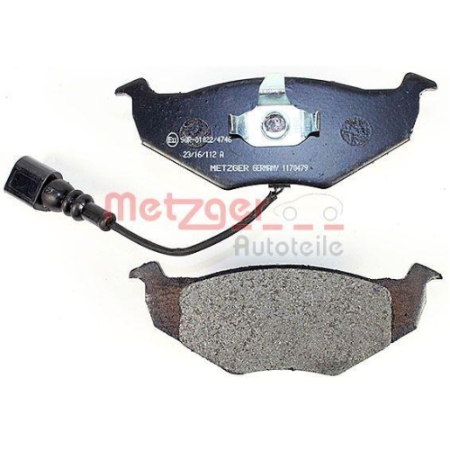 Bremsbelagsatz, Scheibenbremse METZGER 1170479 f&uuml;r VAG, Vorderachse