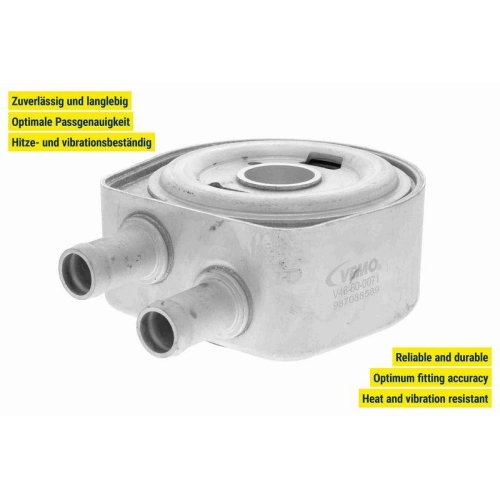 Ölkühler, Motoröl VEMO V46-60-0071 Original VEMO Qualität für MITSUBISHI NISSAN